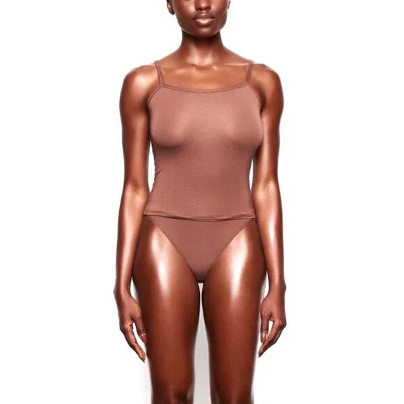 SKIMS Sleep Tank Camisole Cami Sienna Stretch Pullover Sleeveless 2X Plus NEW - Picture 1 of 8